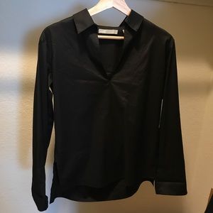 Vince Slit V neck Collar Shirt
